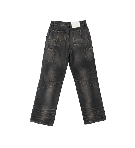 UNDERGROUND PAINTER PANTS BLACK CANVAS