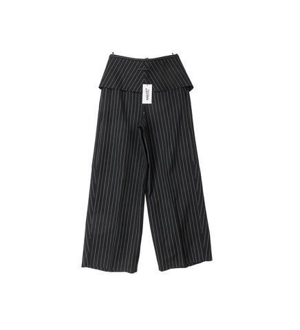 TAILORED PANT WITH REVERSED CORSET DETAIL BLACK/WHITE