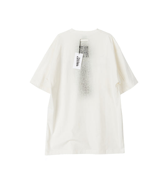OVERSIZED TEE SHIRT PRINTED "TATTOO" OFFWHITE/BLACK