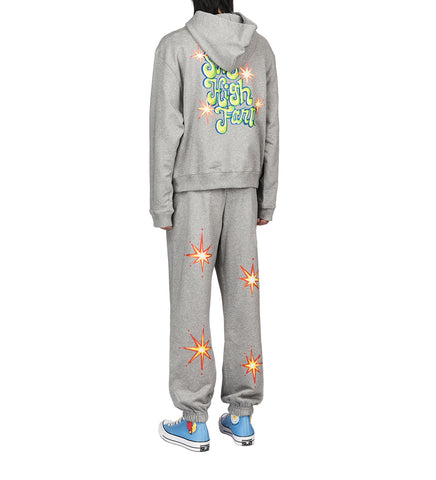 ALLY BO PERENNIALS PRINTED PANTS GREY