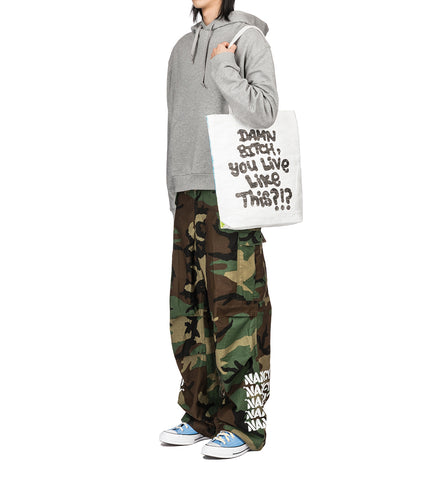ALLY BO PERENNIALS PRINTED HOODY GREY