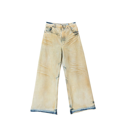 BAGGY DENIM PANT DIRTY YELLOW