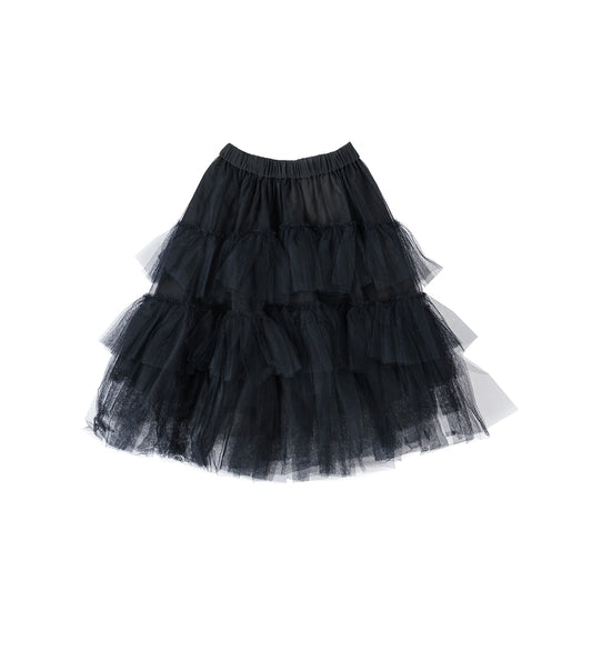 ELASTICATED CLASSIC TUTU SKIRT BLACK