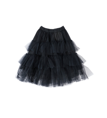 ELASTICATED CLASSIC TUTU SKIRT BLACK