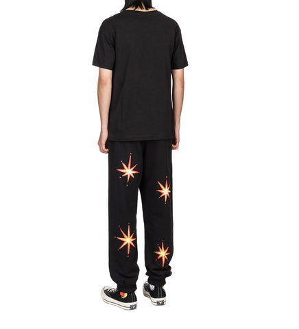 ALLY BO PERENNIALS PRINTED PANTS BLACK