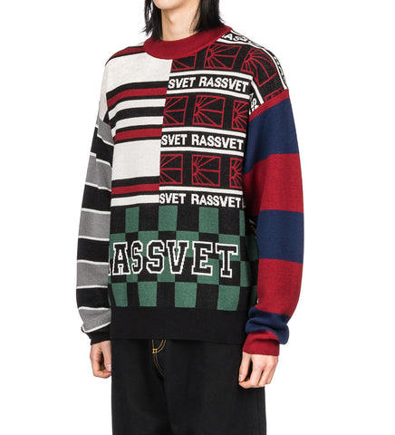 MULTI PANEL CREWNECK JUMPER MULTI