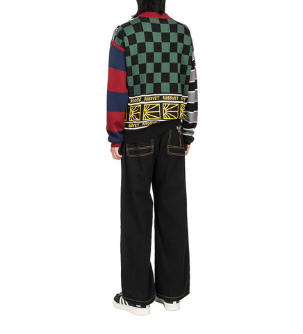 MULTI PANEL CREWNECK JUMPER MULTI