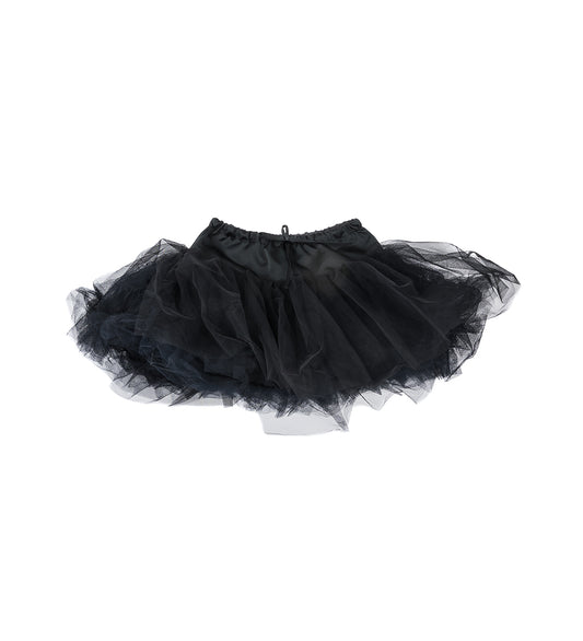 ELASTICATED BALLET TUTU SKIRT BLACK