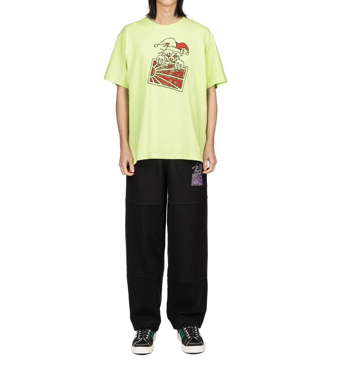 【RASSVET】CLOWN T-SHIRT [LIME] CLOWN T-SHIRT LIME – ADDICTED