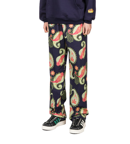 RASSVET PAISLEY PRINT PANTS BLACK