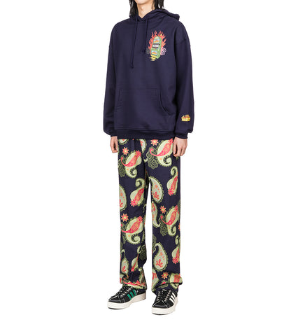 RASSVET PAISLEY PRINT PANTS BLACK