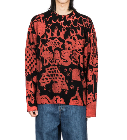 RASSVET SPRAY SWEATER BLACK