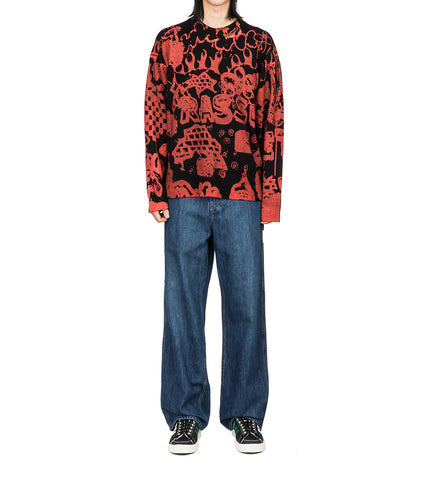 RASSVET SPRAY SWEATER BLACK