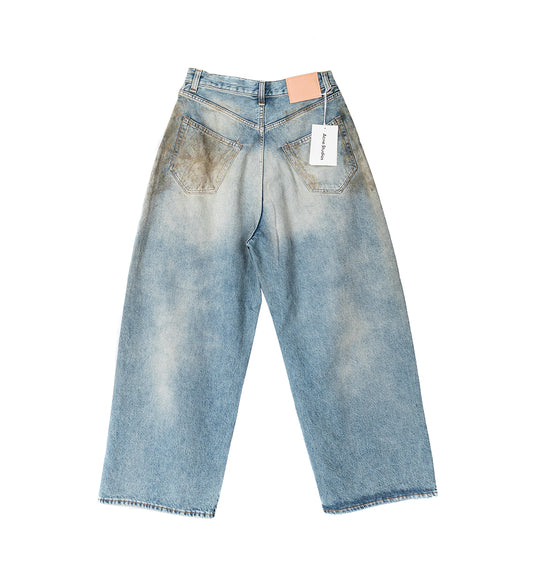 2023M FN BLACK PENICILLIN SUPPER BAGGY FIT JEANS MID BLUE