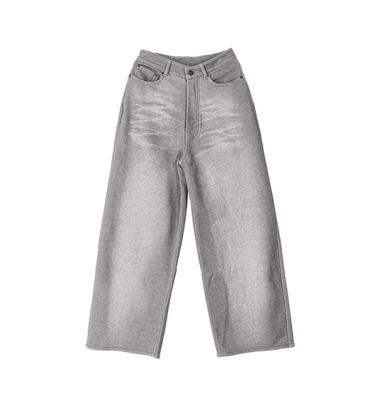 BAGGY JEANS SWEATPANTS GREY MELANGE