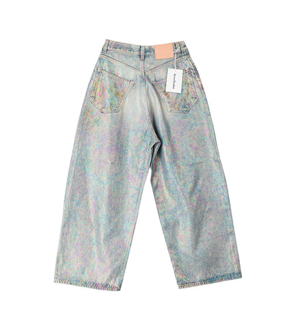 2023 DIRTY HALO SUPER BAGGY FIT JEANS MID BLUE