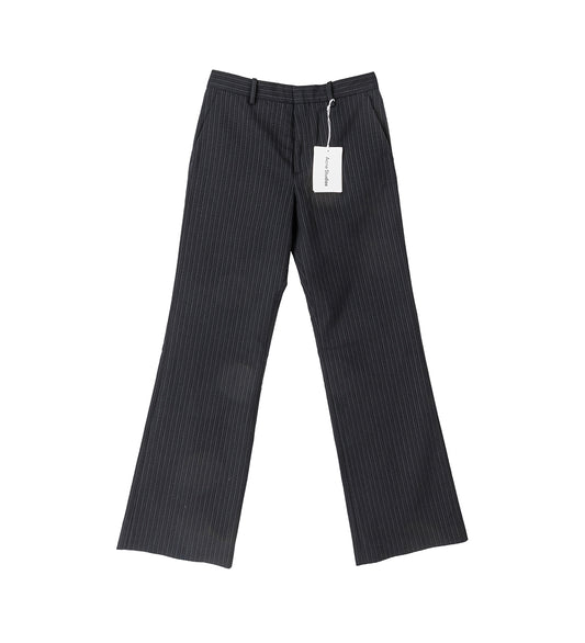 REGULAR FIT PINSTRIPE PANT BLACK