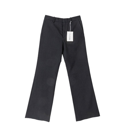 REGULAR FIT PINSTRIPE PANT BLACK