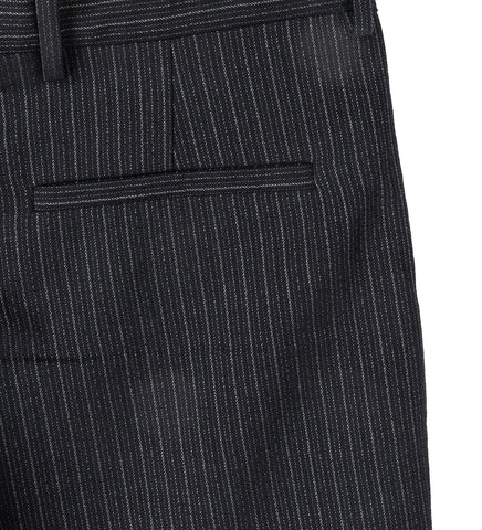REGULAR FIT PINSTRIPE PANT BLACK