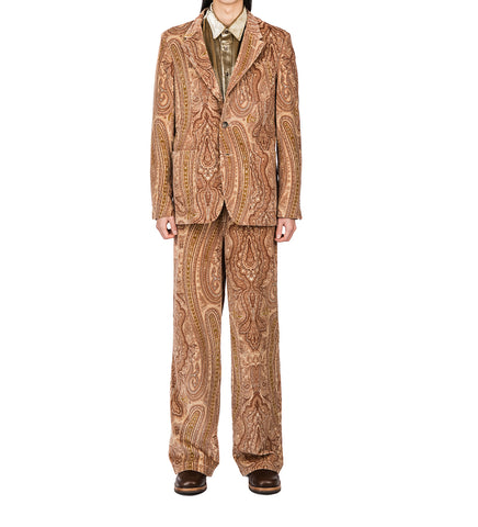 CMMN SWDN FLOYD SLIM FIT BLAZER PINK PAISLEY