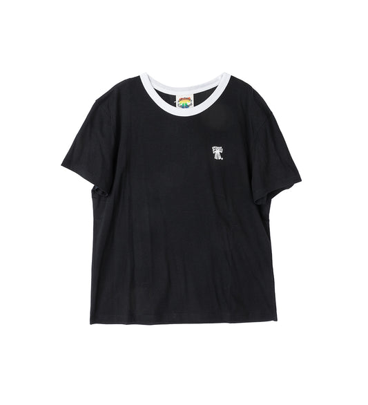 REGULAR FIT T-SHIRT WHITE/BLACK