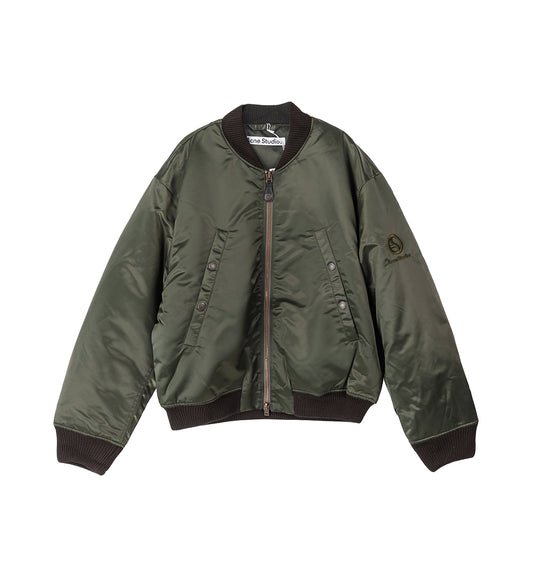 LOGOGRAM BOMBER JACKET MILITARY GREEN