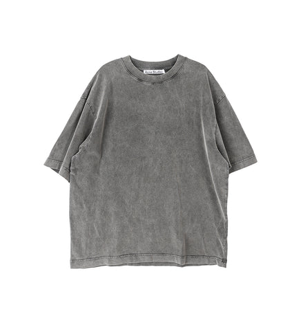 RELAXED FIT CREWNECK T-SHIRT FADED BLACK