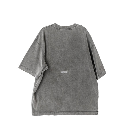 RELAXED FIT CREWNECK T-SHIRT FADED BLACK