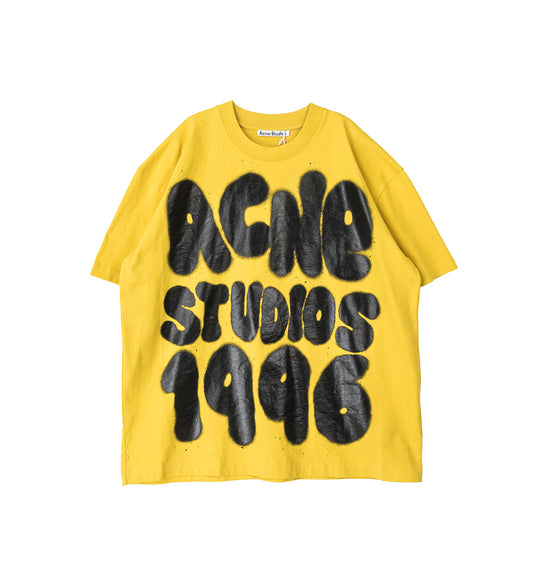 POP LOGO T-SHIRT RELXAED MUSTARD YELLOW