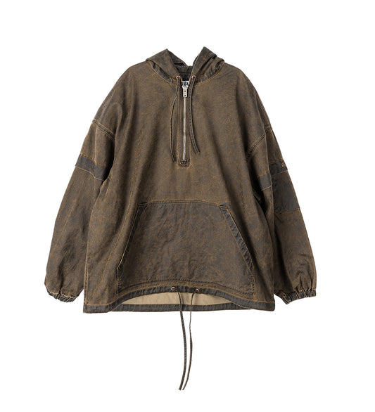 HOOD JACKET BROWN