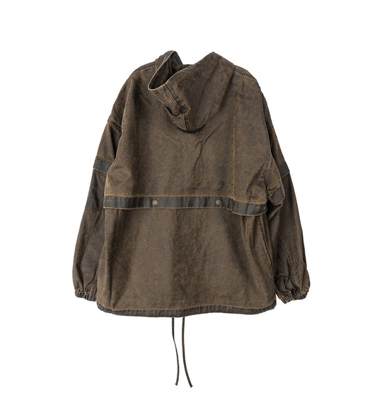 HOOD JACKET BROWN