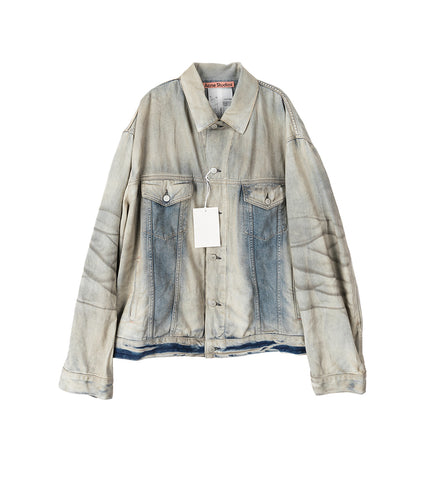 DENIM OVERSIZED FIT JACKET LIGHT BLUE