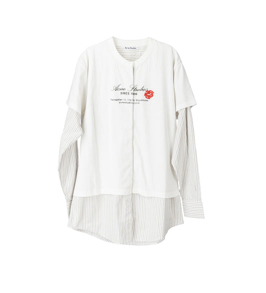LAYERED BLOUSE OFF WHITE
