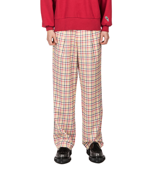 LATE CHECKOUT CHECKERED TROUSERS MULTICOLOUR