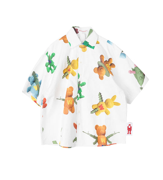 STAR SHIRT SHORT SLEEVE WHITE