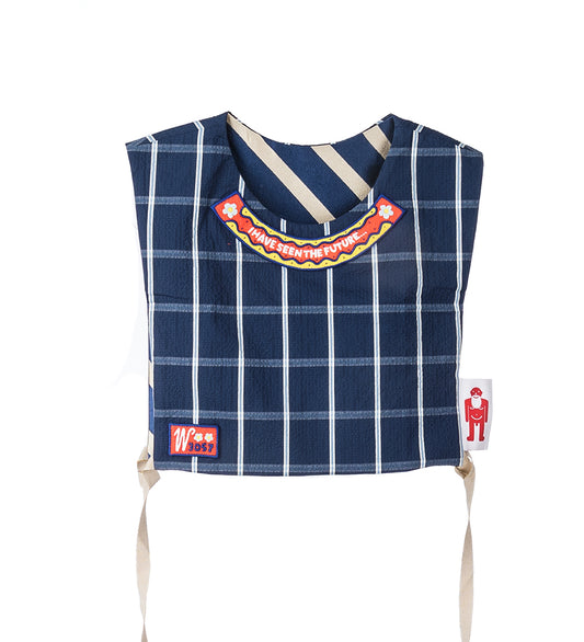 I HAVE SEEN THE FUTURE TOP MAZZARINE BLUE