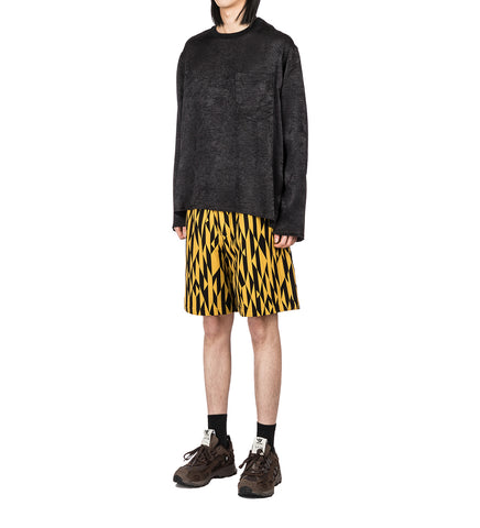 SONG FOR THE MUTE BUMBLEBEE ELASTICATED SHORTS YELLOW/BLACK