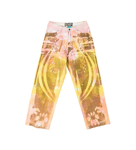 TIE-DYE BAGGY JEANS MOSAIC