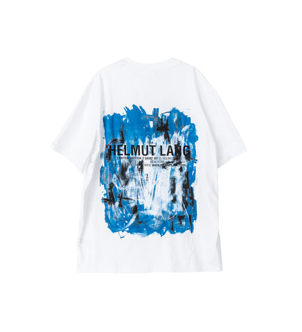 SCRIBBLE TEE WHITE/BLUE