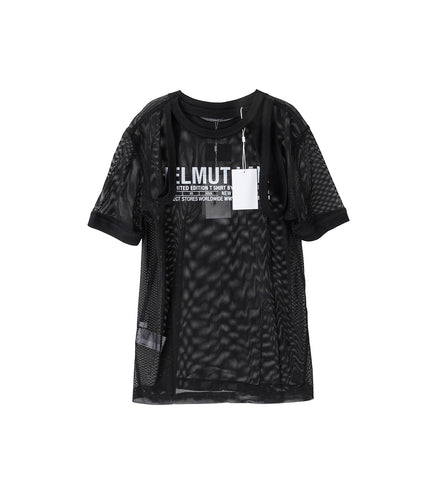 MESH LOGO SHORTSLEEVE TEE BLACK