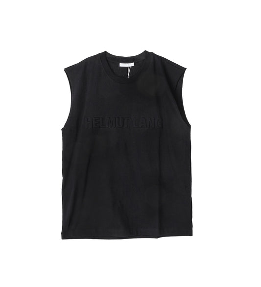 EMBOSSED TANK BLACK