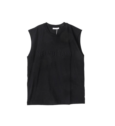 EMBOSSED TANK BLACK