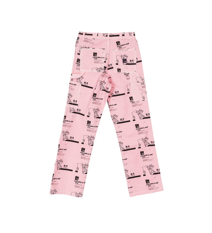 INSULATION PRINT DOUBLE KNEE PINK