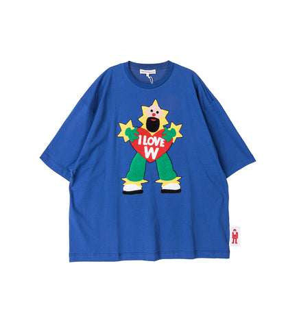 I LOVE W T MAZZARINE BLUE