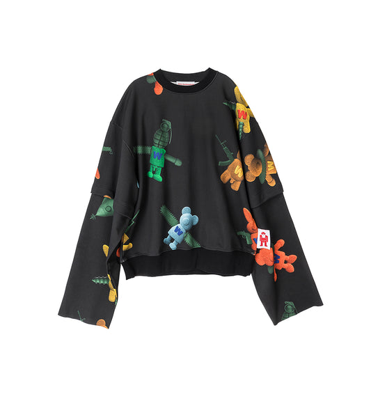 TOYTERROR SWEAT SUPER BLACK