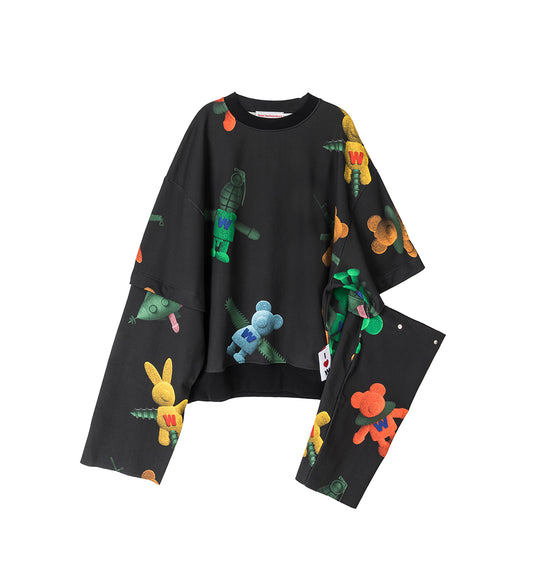 TOYTERROR SWEAT SUPER BLACK