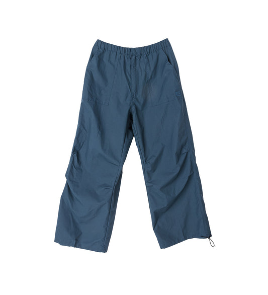NYLON BALLOON PLEATED PANTS NAVY