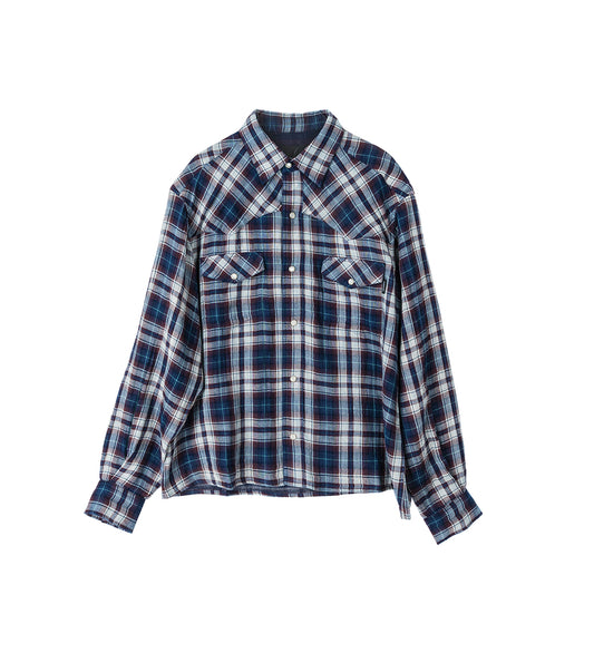 FLANNEL LS SHIRT BLUE CHECK