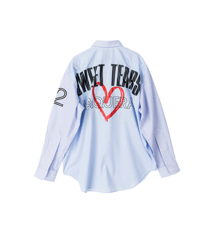 SLOUCHY BUTTON DOWN BLUE