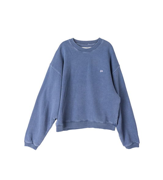 SCRIP CREWNECK BLUE